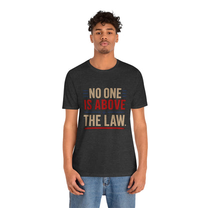 No One Is Above The Law - Premium Opinion Tee