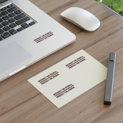 Distract the People, Protect the Power - Sticker Sheet